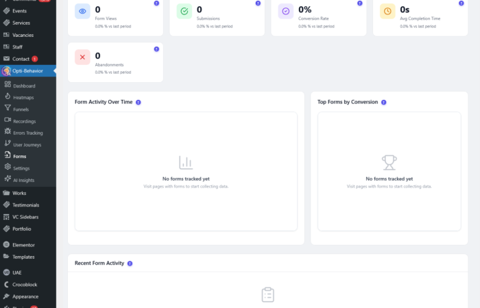 screenshot form analytics
