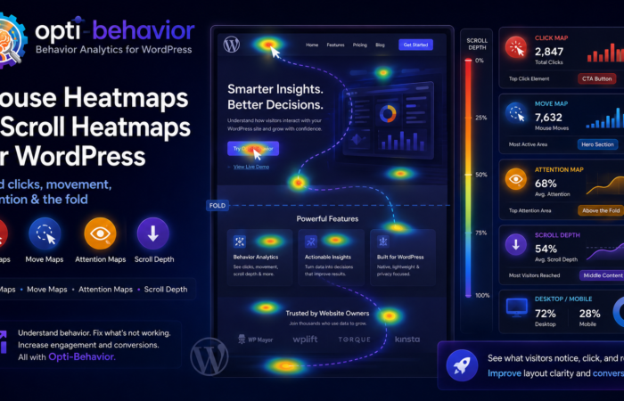 Mouse Heatmaps and Scroll Heatmaps for WordPress