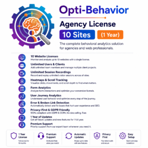 Opti-Behavior Agency License — 10 Sites (1 Year)
