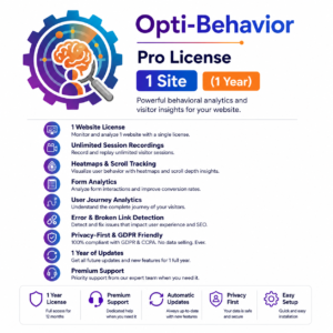 Opti-Behavior Pro License — 1 Site (1 Year)