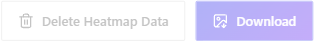 Downloading a heatmap as an image 1 Heatmap detail header controls showing the Download button used to export the heatmap as an image, next to the Delete Heatmap Data button