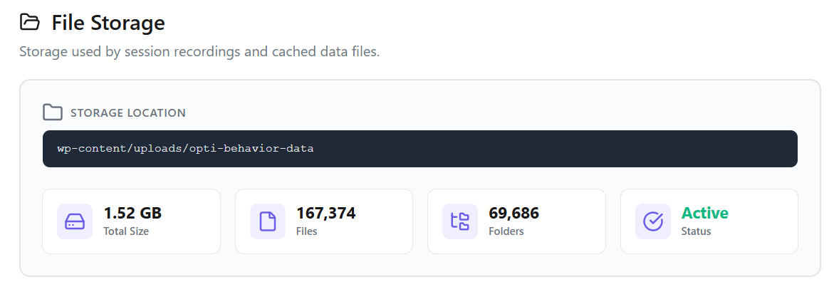 155,000 Sessions in 90 Days on 6 MB of Database Growth a Day 5 Database Statistics — table breakdown
