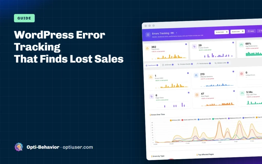 WordPress Error Tracking: Find the JavaScript Errors That Silently Cost You Sales