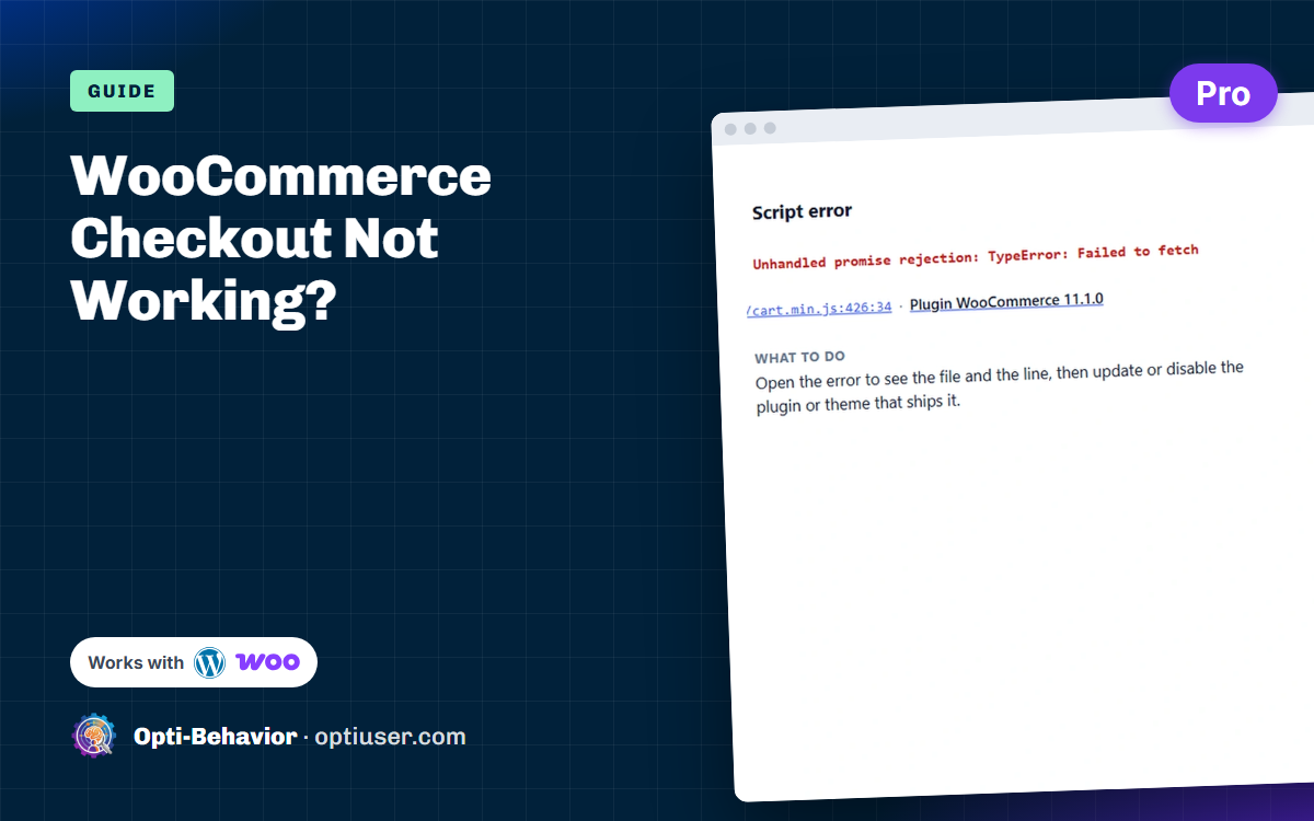 WooCommerce checkout not working?